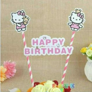Cake Topper / Topper Kue HBD / Happy Birthday Karakter / Kartun