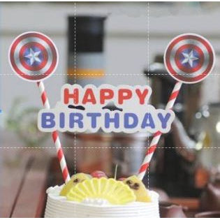 Cake Topper / Topper Kue HBD / Happy Birthday Karakter / Kartun
