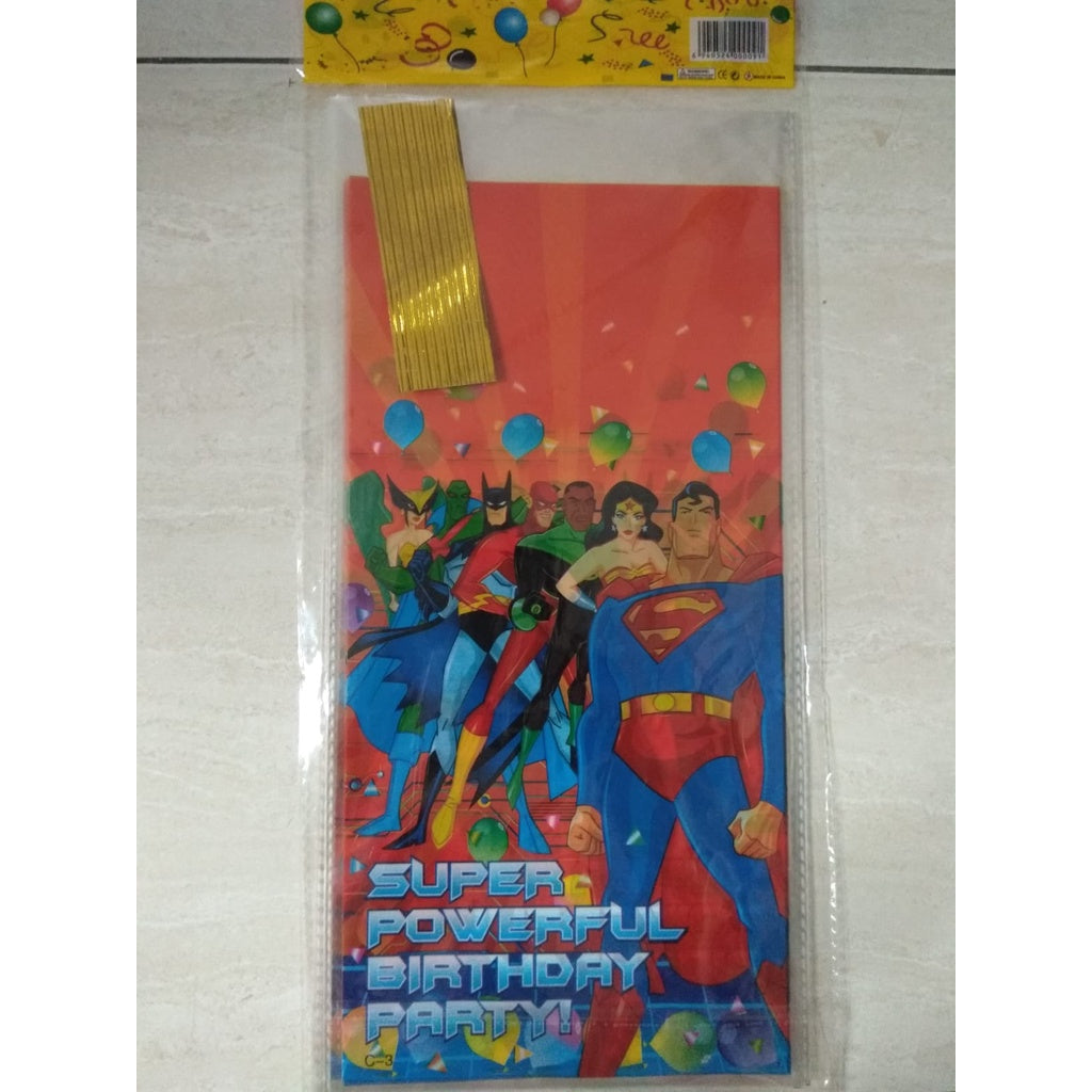 ( isi 10 pcs ) Plastik Snack Kartun / Goodie Bag Size Sedang 18 cm x 36 cm /  Bingkisan Ulang Tahun / Ultah