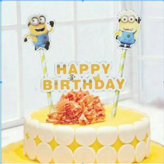 Cake Topper / Topper Kue HBD / Happy Birthday Karakter / Kartun