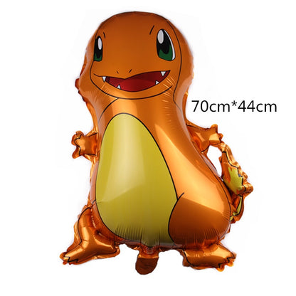 Balon Foil Pokemon Go New Pikachu Squirtle Charmander Bulbasaur Jumbo
