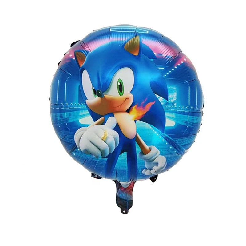 Balon Foil Bulat Sonic The Hedgehog Size 45 cm