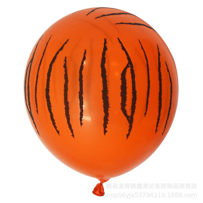 Balon Latex Satuan / Lateks Size 12 inch Motif Animal Print / Pattern
