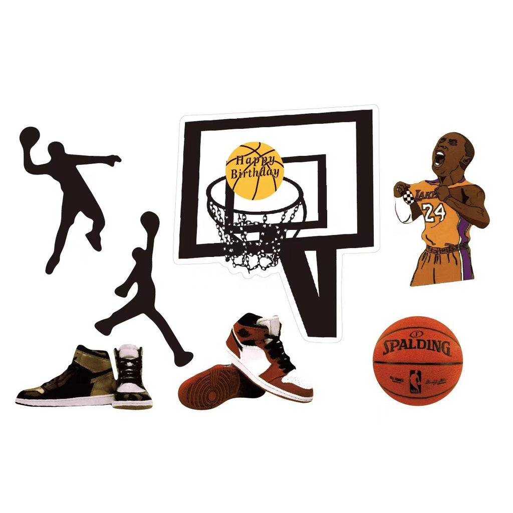 Cake Topper / Topper Kue HBD / Happy Birthday Basket / Sepakbola