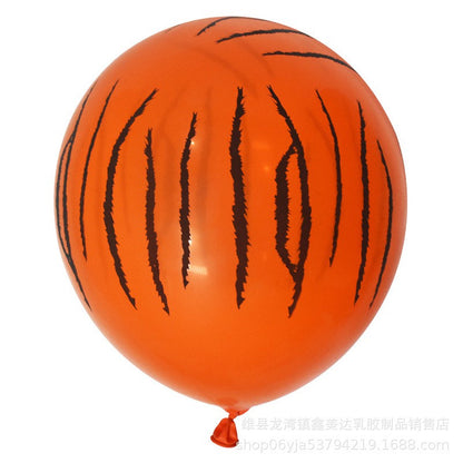 Balon Latex Satuan / Lateks Size 12 inch Motif Animal Print / Pattern