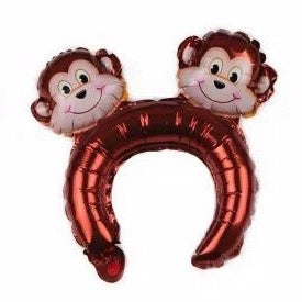 Balon Foil Bando / Headband Ballon Kepala Hewan