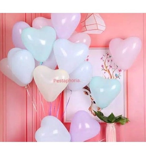 Balon Latex / Lateks Bentuk Hati Macaron / Love Macaron Size 10 inch