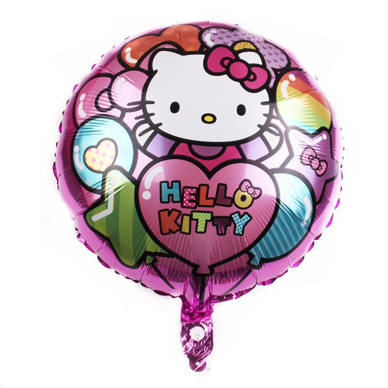 Balon Foil Bulat Hello Kitty Size 45cm