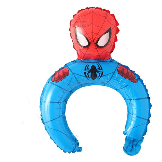 Balon Foil Bando / Headband Balloon Kepala Spiderman Head