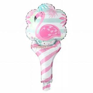 Balon Foil Pentung / Tongkat / Tenis Flamingo