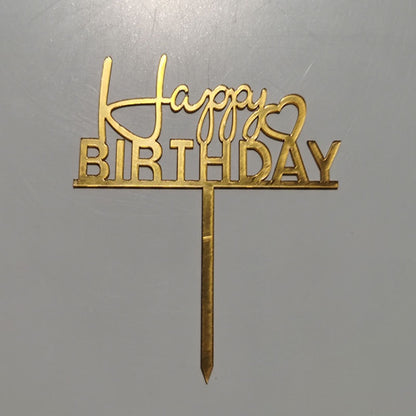 Cake Topper Acrylic / Topper Kue Akrilik Happy Birthday / Mother Day / Valentine Day/ Anniversary
