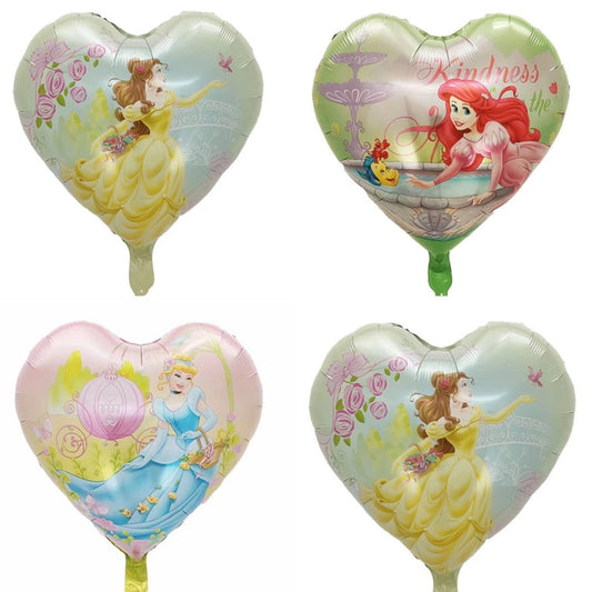 Balon Foil Princess Hati Cinderella, Belle, Ariel Size 45cm