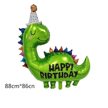 Balon Foil Dino/ Dinosaurus / Dinosaur Kartun Crown Jumbo Size 90 cm