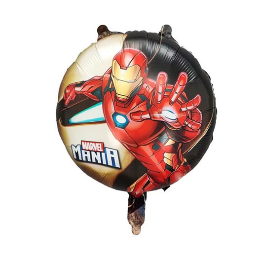 Balon Foil Bulat Iron Man Marvel Mania Size 45 cm