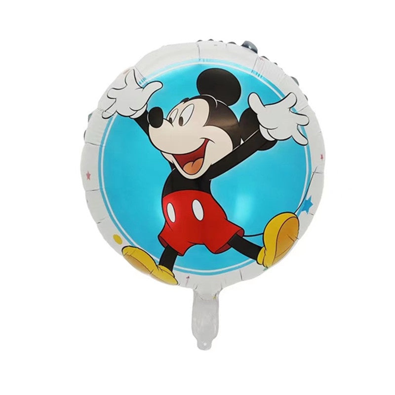 Balon Foil Bulat Love/Hati Mickey Minnie Mouse Size 45 cm
