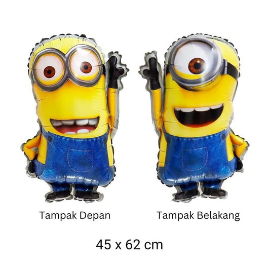 Balon Foil Minion Full Body Double Side, Minion Single Side